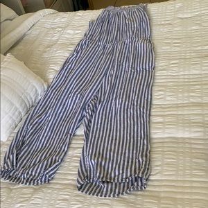 Striped old navy jumpsuit